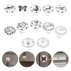1 pc Dresser Knob Wardrobe Door Pulls Ceramic Round Handles Pulls Drawer Knobs interior Door Pull Furniture fittings  Hardware
