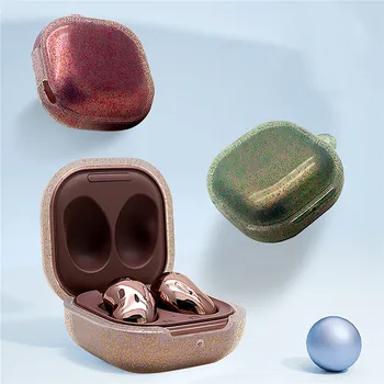 

Silicone Glitter Protective Cover Earphone Case for Samsung Galaxy Buds Live Wireless Bluetooth Headset Housing Shell Case Box
