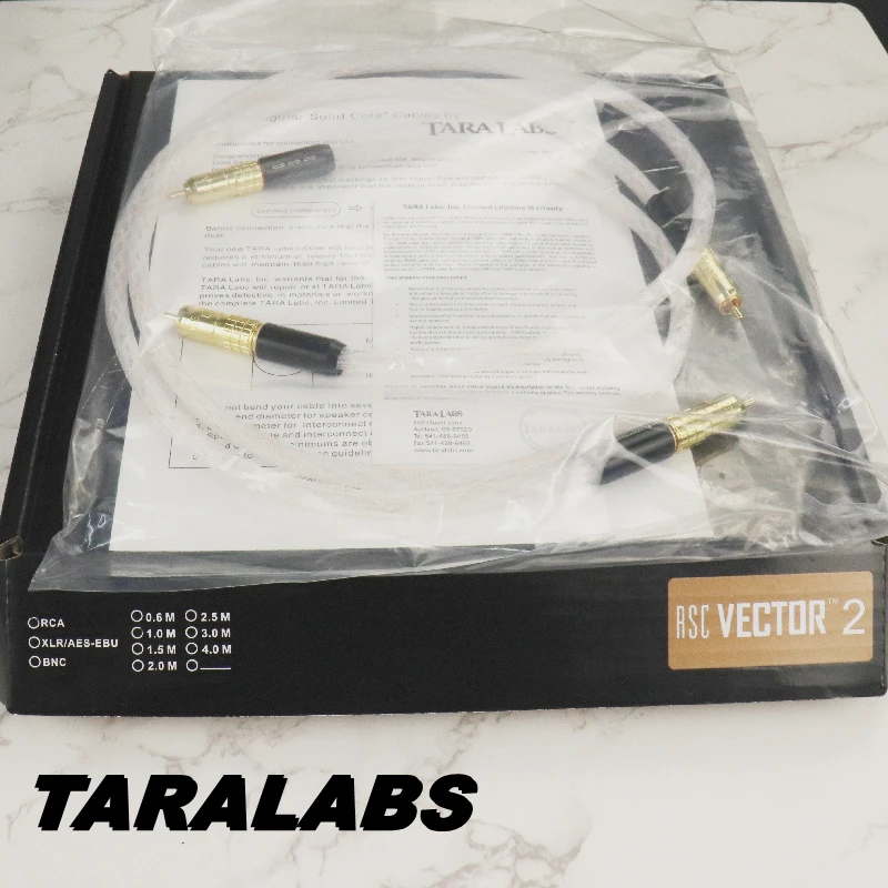 Серебристый Аудио кабель для соединения Taralabs RSC Vector-2 8N золотой RCA разъем