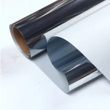 HOHOFILM 100 см x 800 см серебряная зеркальная оконная пленка, солнечный оттенок, светоотражающий оконный оттенок, защита конфиденциальности, домашняя наклейка, Рождество