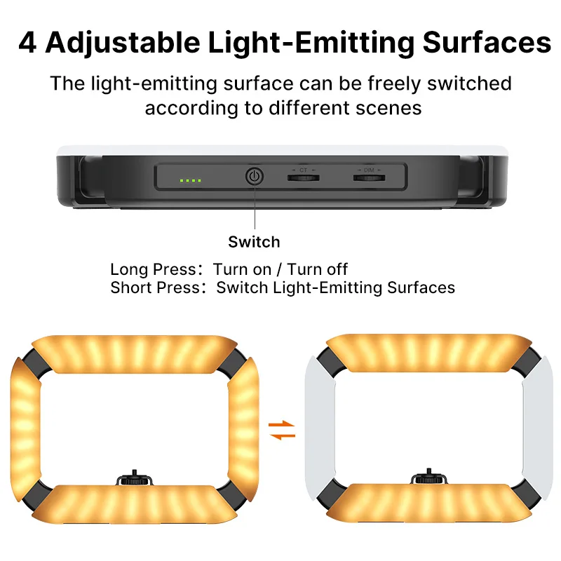 Ulanzi U-200 Ring Light Photography Led Video light BI-color Camera With phone clip cold shoe for Youtube Live Rig lamp