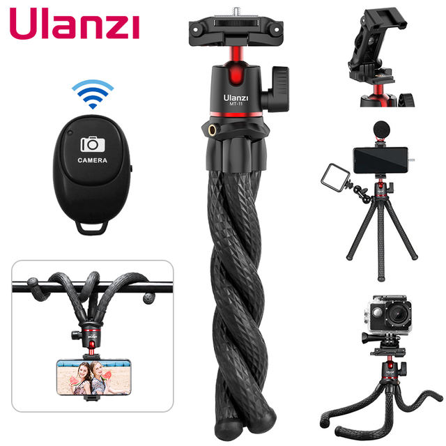 Flexible Travel Octopus Tripod for Phone with Remote Control