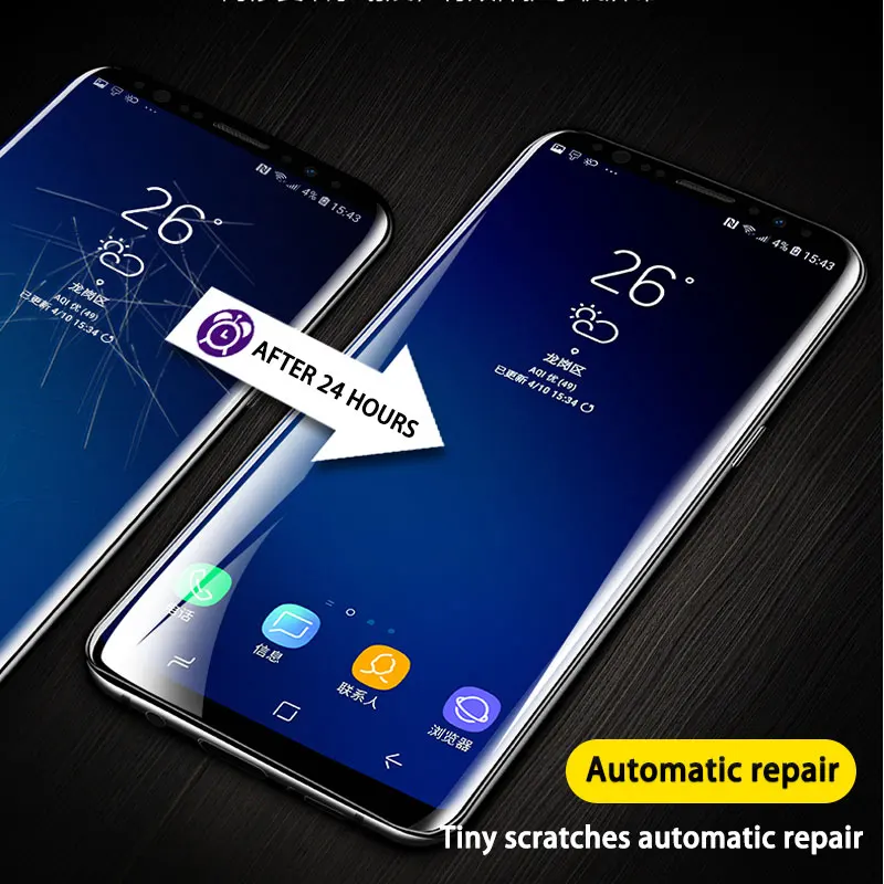 Полное покрытие гидрогелевый протектор экрана для samsung Galaxy S10 S9 S8 Plus S6 S7 Edge Защитная пленка для S10E Note 9 8 не стекло