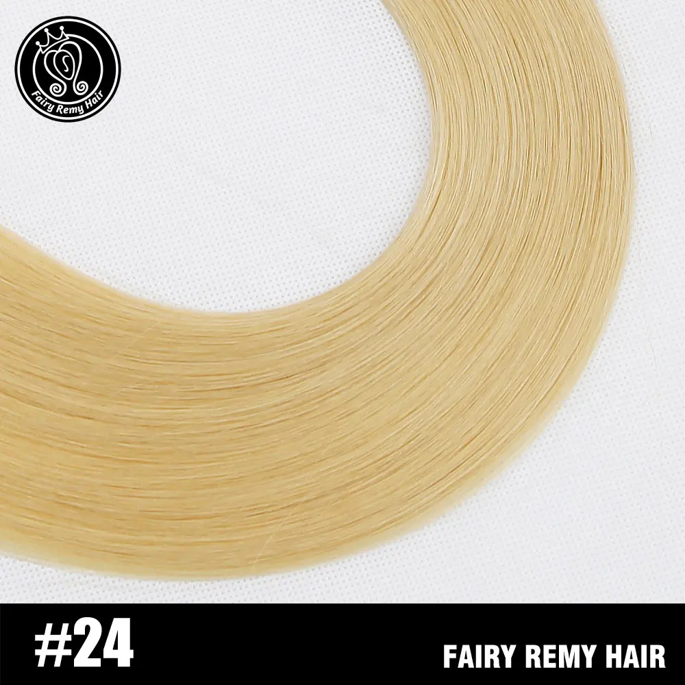 #24 Сказочные волосы remy 22 дюйма настоящие европейские прямые человеческие волосы пучки 100 г/шт. уток темно-коричневый цвет человеческие волосы remy - Цвет: #24