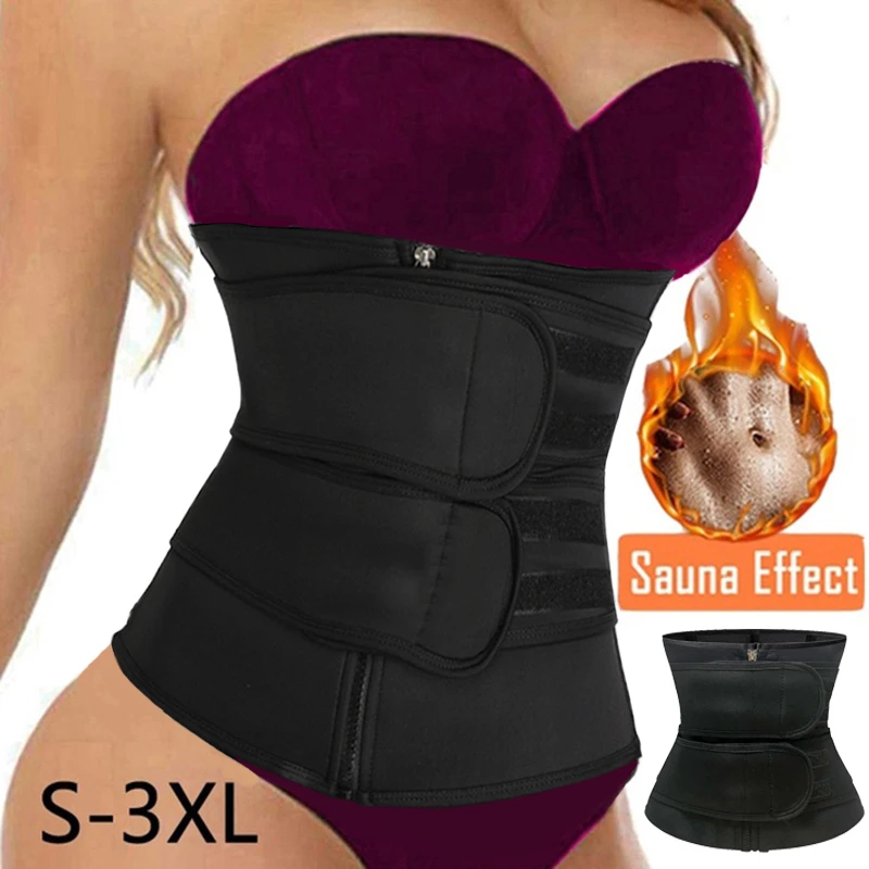 Fajas Reductoras Moldeadora Neopreno Sauna Waist Trainer Body Shaper Corset Sweat Belt Weight Loss Compression Trimmer Workout Waist Cinchers Aliexpress
