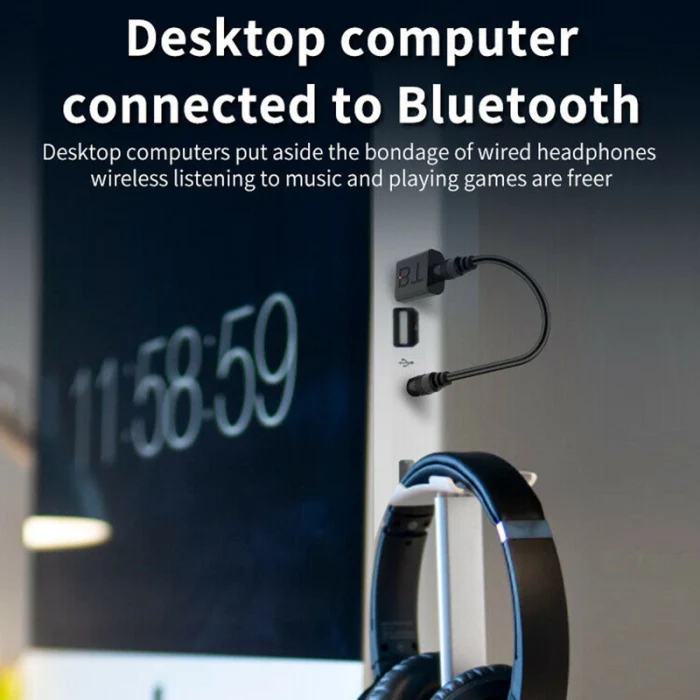 Bluetooth 5,0 аудио передатчик приемник USB адаптер для ТВ ПК автомобильный динамик ноутбука LSMK99