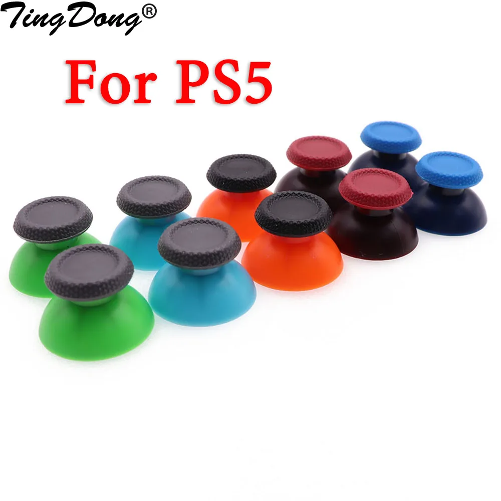 Tingdong 2 Pezzi Per Sony Ps5 Mushroom Rocker Cap Controller Thumb Sticks Analog Thumb Sticks Joystick Caps Grip Cover