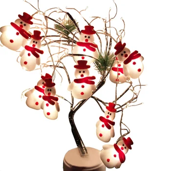 

Snowman Fairy Lamps for Christmas Wedding Party Windows Wedding Home Indoor Decoration 2m 20LED Night Lights