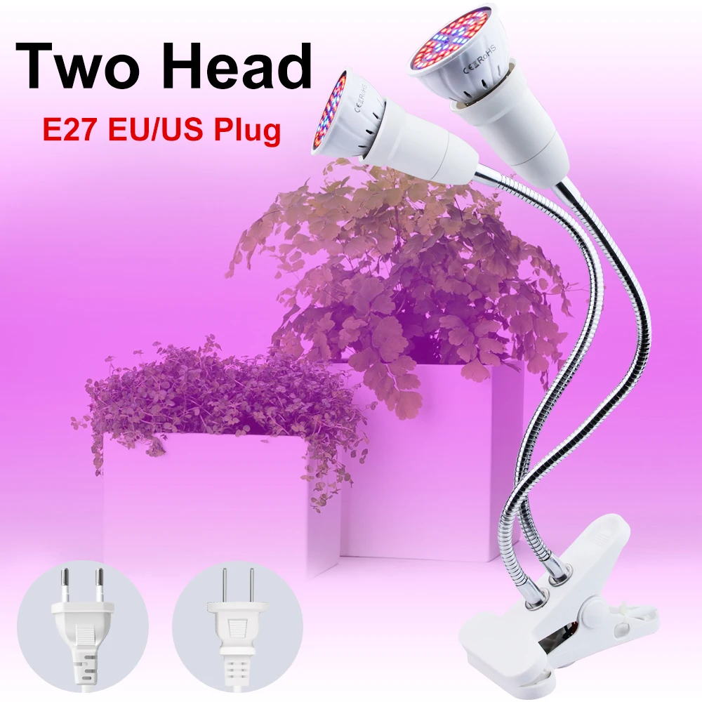 

LED Plant Grow Light Plants Seeds Flower Full Spectrum LED Flower Growing Lamp holder Clip For Indoor room growbox Seed Hydro