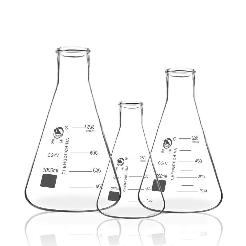 Large Conical Flask Glass 50ml1000ml WideMouth Erlenmeyer Flask