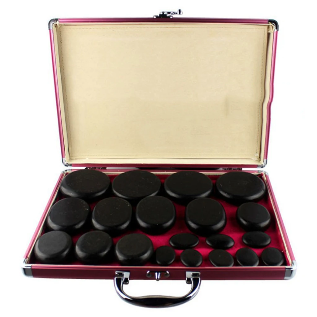 Professional Massage Hot Rocks Warmer Massage Stones Heater Salon Case for 20pcs Hot Stones Massage - EU/US Plug