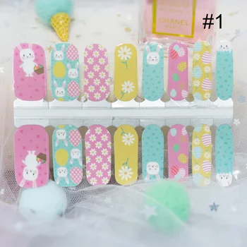 

Metal nail stickers Detachable Full Cover Fake Nail Tips with Glue Sticker Mixed Pattern Nail Sticker Wraps Decoration