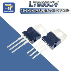10pcs L7805CV LM7805 L7805 7805 Voltage Regulator IC 5V TO-220 make in china