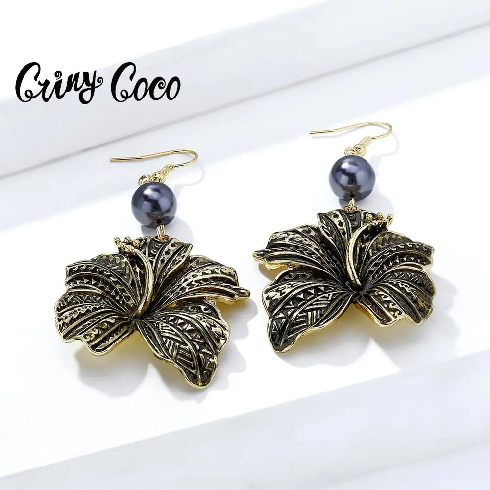 Серьги подвески Cring Coco женские Висячие Ювелирные Украшения В гавайском стиле
