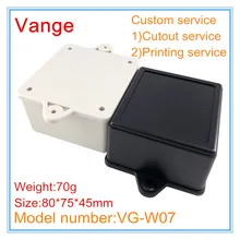 1 шт./лот кабель Выходная Монтажная коробка 80*75*45 мм ABS пластиковые корпусы для устройств diy чехол для аппарата провода разъем