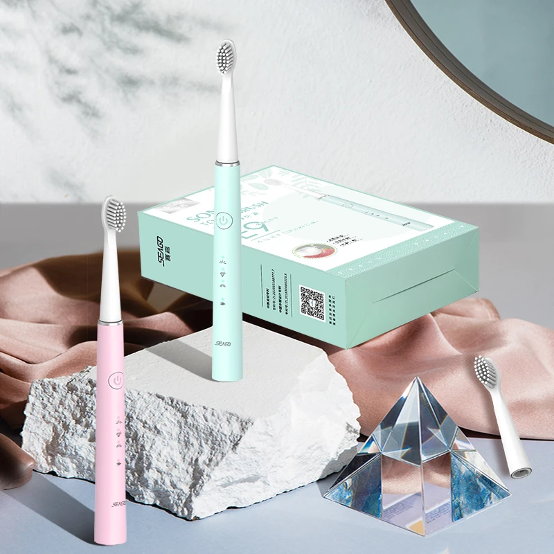 2020 NEW USB Rechargeable Electric Toothbrush Sonic Tooth Brush for Female and Girl with 4 soft Brush head 2020 NEW USB Rechargeable Electric Toothbrush Sonic Tooth Brush for Female and Girl with 4 soft Brush head