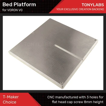 

VORON V0 Bed Platform Aluminum Plate 120mm x 120mm x 8mm CNC