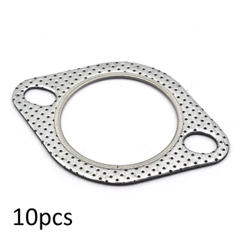 

10PCS 2-Bolt Exhaust Gasket /Header Down For Most Vehicles With 2.5" Inlet/Outlet Exhaust Flange