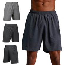 Мужские Мягкие сетчатые шорты гладкая трикотажная спортивная майка брюки повседневные штаны Фитнес свободные шорты для баскетбольный спортзал беговые YS-BUY