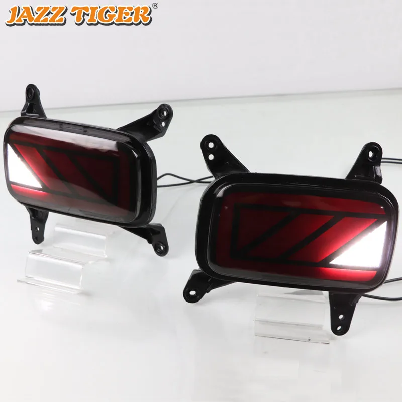 JAZZ TIGER Многофункциональный Автомобильный светодиодный задний противотуманный фонарь тормозной светильник бампер светильник задний светильник для hyundai Venue