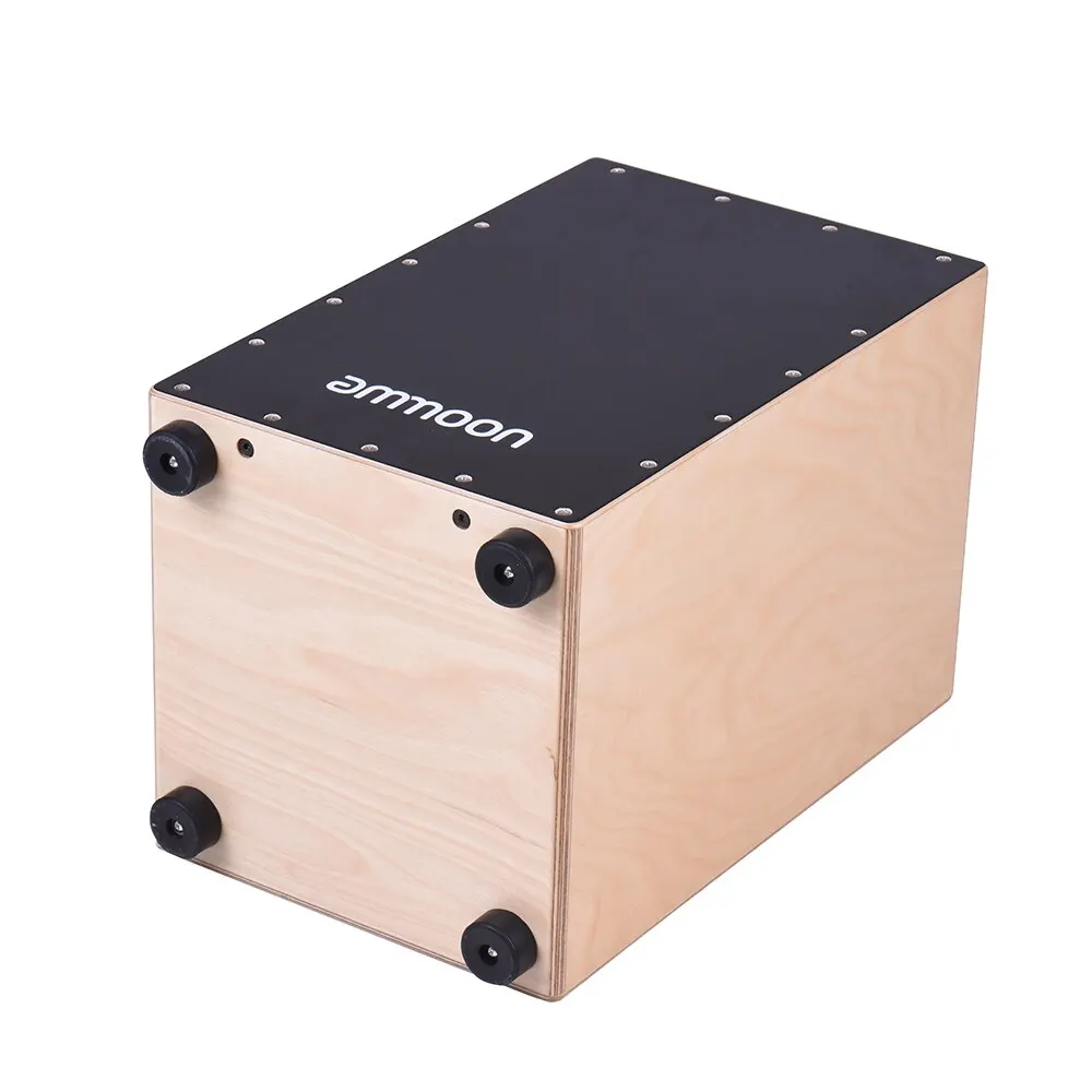 Ammoon деревянный Cajon Box барабан ручной барабан инструмент для уговаривания древесины березы с регулируемыми струнами сумка для переноски для взрослых