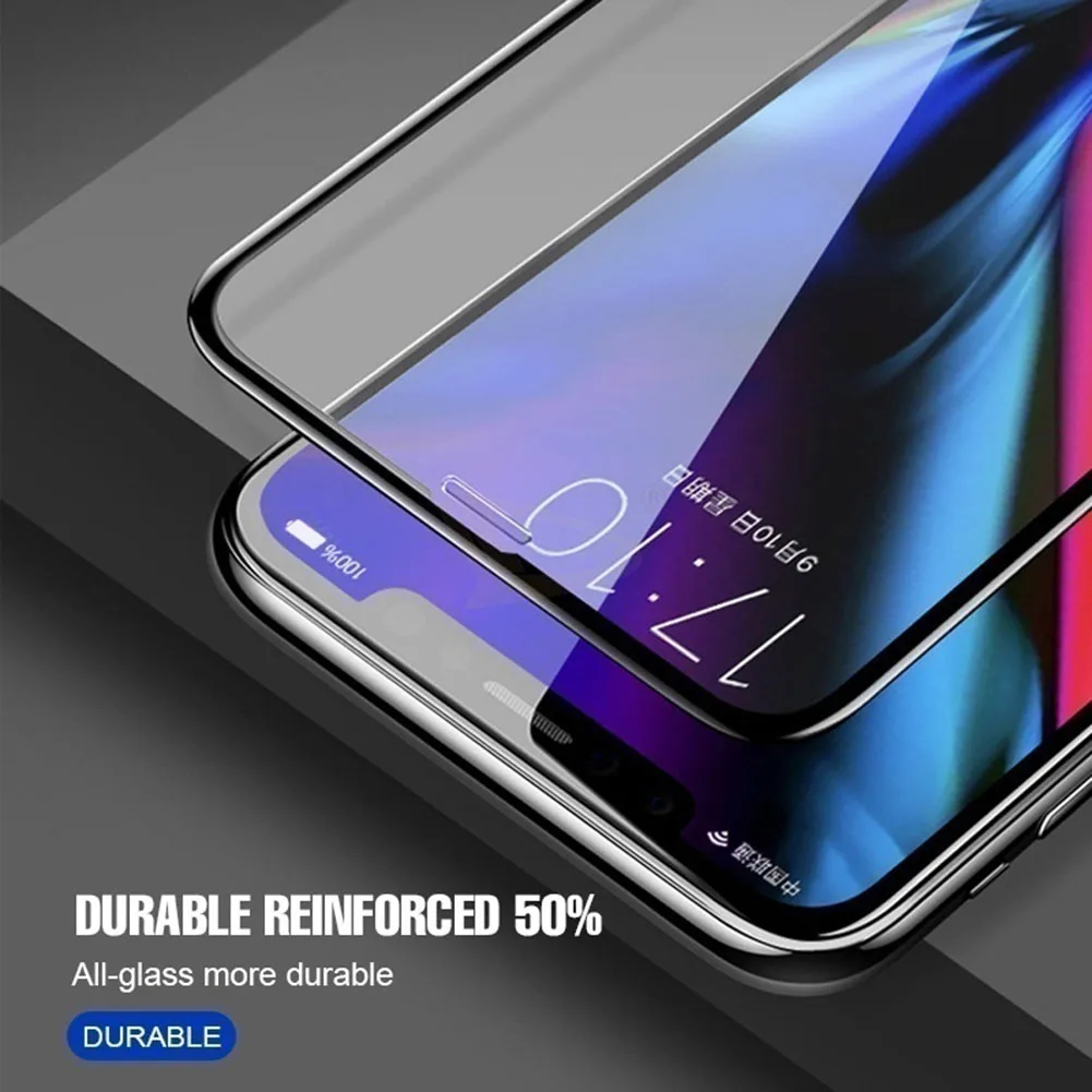 Ударопрочное защитное закаленное стекло 10D для iPhone Xs/Xs Max/XR/X/6S/7 Plus/8|Защита экрана| |