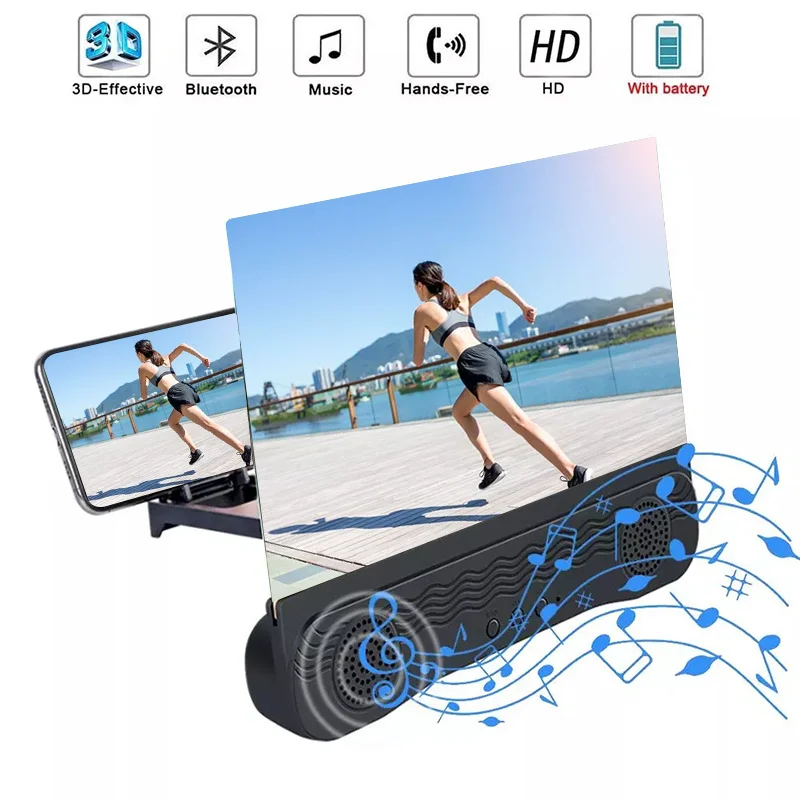 Mobile phone screen amplifier audio and video Bluetooth compatible speaker | Электроника