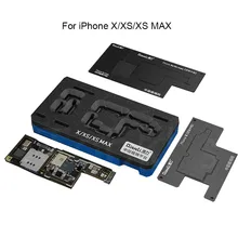 Qianli для iPhone X/XS MAX средний слой материнская плата реболлинга комплект жестяной посадки шаблон пайки платформы с трафаретом