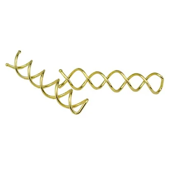 

10 pcs 1set Spiral Spin Screw Pin Hair Clip Twist Barrette (Golden)