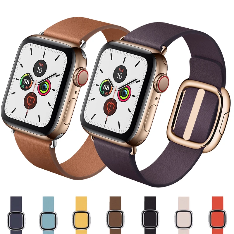 Ремешок для часов Apple Watch 42 мм 38 44 40 ремешок correa iwatch 5 4 3 современный кожаный браслет