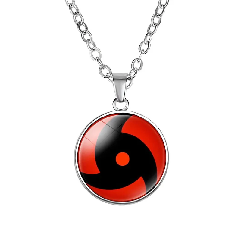 deadpool toys New Anime Naruto Sharingan Necklace For Men Chain Jewelry Accessories Uchiha Itachi Cosplay Pendant Kids Toys Cartoon Boys Gift miles morales toys