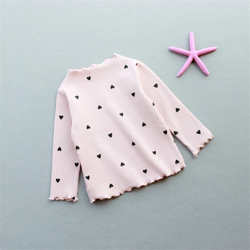 Girls T-Shirt Long-sleeve Baby Kids Turtleneck Bottoming Shirt For Children children t shirt