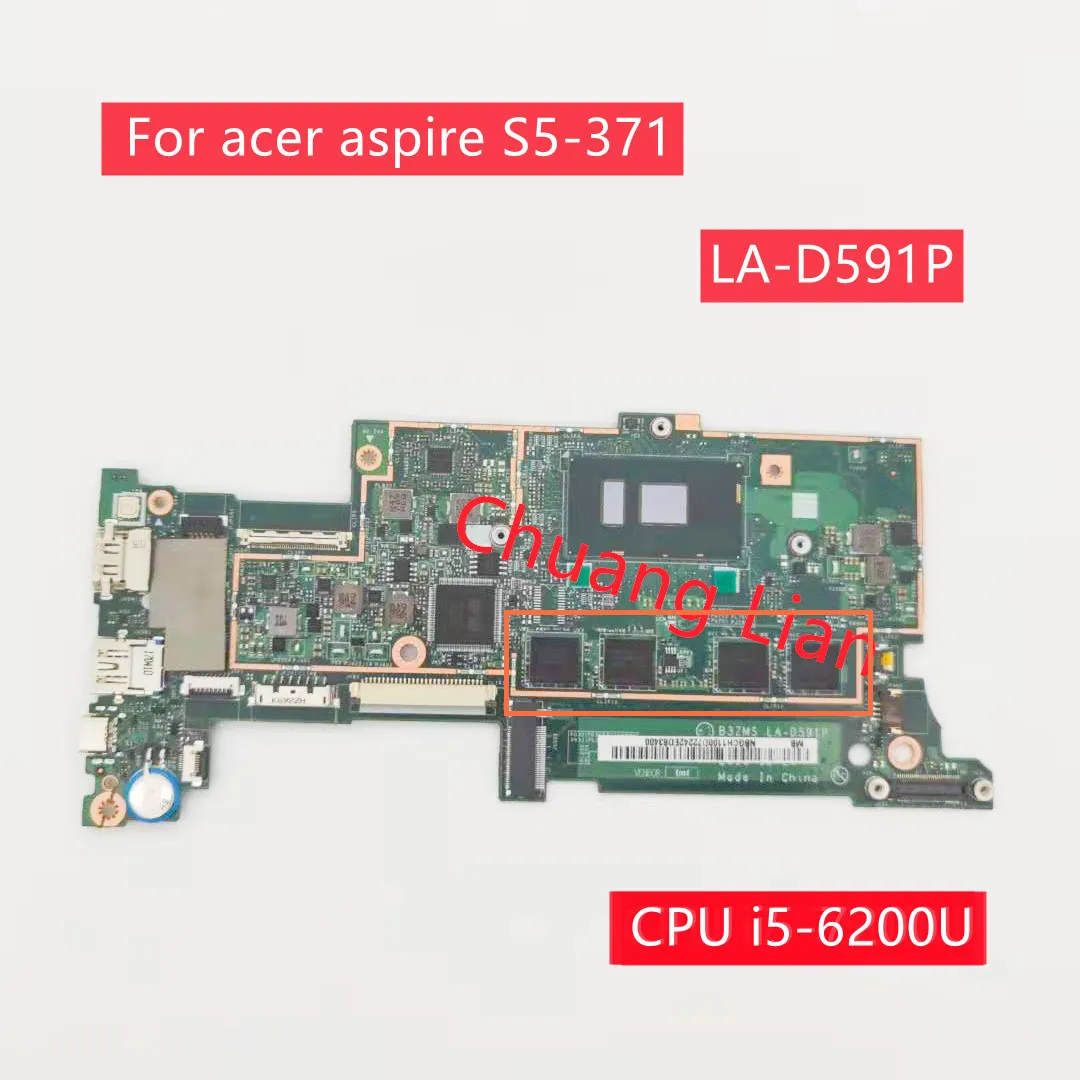 Оригинальная материнская плата для ноутбука acer aspire Φ с процессором LA-D591P SR2EY RAM