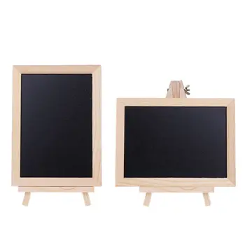 

Newest Wood Tabletop Chalkboard Double Sided Blackboard Message Board Children Kids Toy Drawing Board Message Black Boards