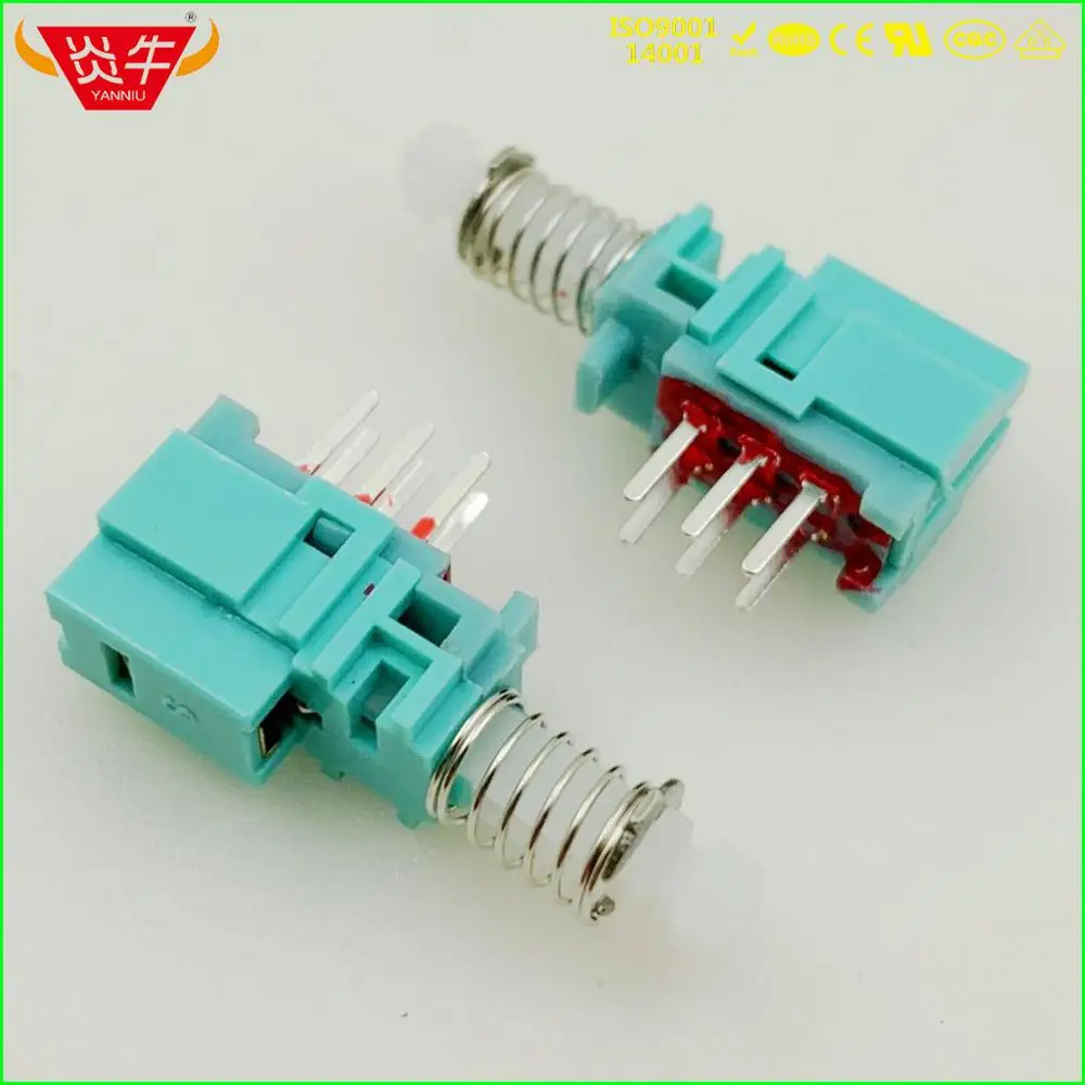 

PS-80BL-22 STRAIGHT KEY PIANO SWITCH 6 FOOT 6P WITH LOCK BRACKET WITH HOLE SWITCH MECHANICAL POWER SWITCH BUTTON