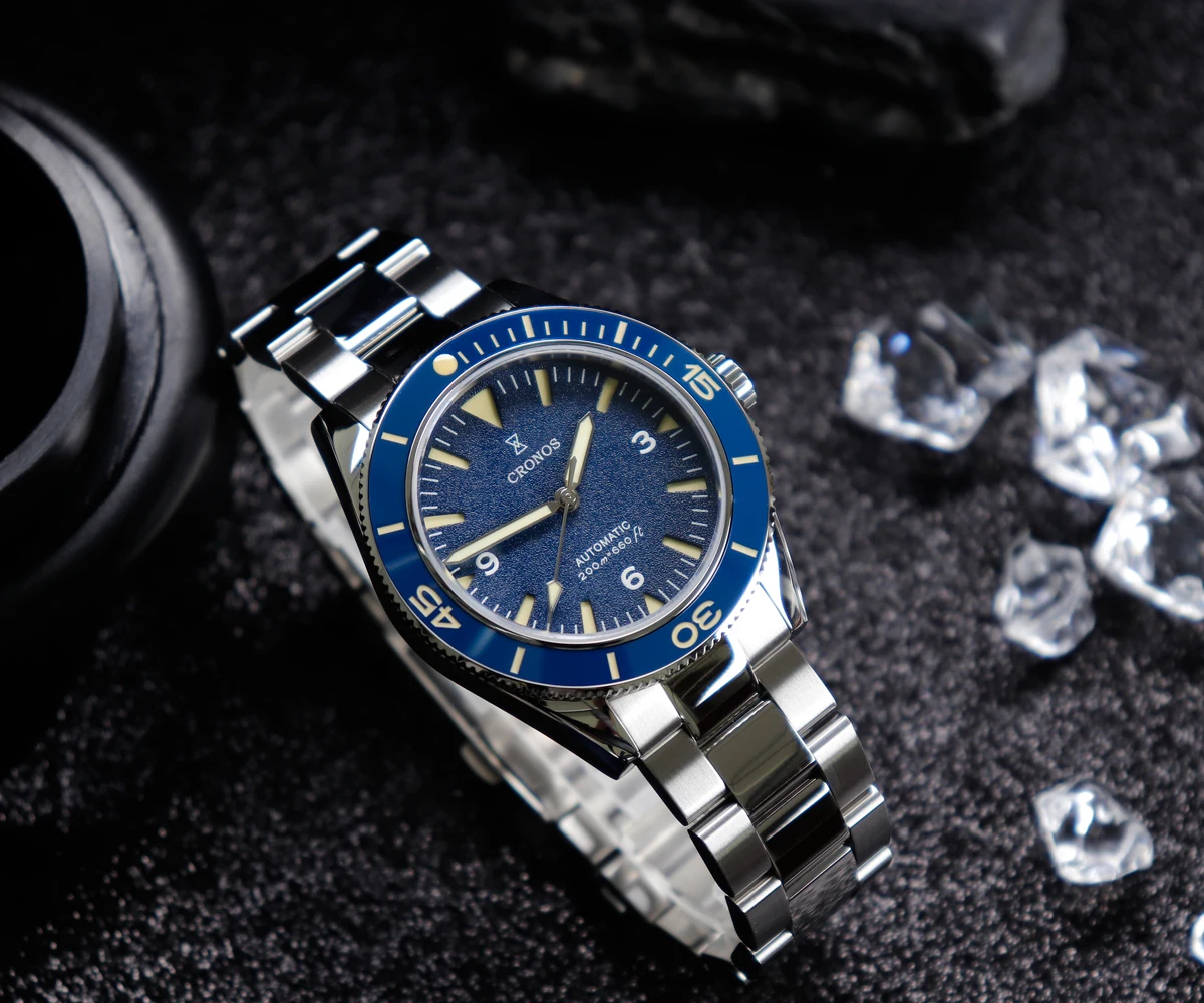Cronos Sea Master 300 Diver Men Watch 