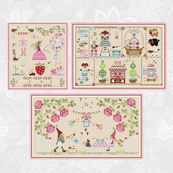 

Leisure life Cross-Stitch 11CT 14CT Love handmade Printed On Canvas Cross Stitch Kits Handwork Beginner Embroidery Home Decor