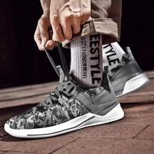 Стиль камуфляжная повседневная спортивная обувь дышащие сетчатые туфли для бега мужская обувь 45 Большой размер 46