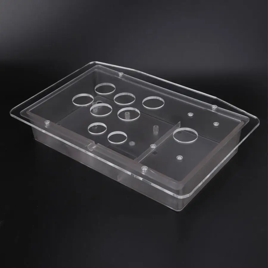 

Arcade Rocker Game Joystick Transparent Upper and Lower Shell Case New