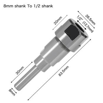 

1/4in 8mm 12mm 1/2in Shank Bit Engraver Router Extension Rod Engraving Machine For Automobile Manufacturing