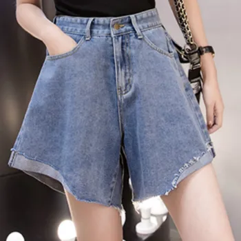 

Skinny Denim Shorts Solid High Waist Jeans Shorts Women Summer 2020 Korean Cotton hot short pants Washed Sexy Shorts Women