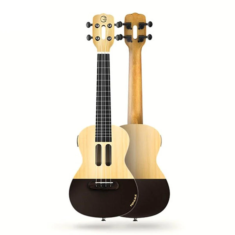

Populele U1 23 Inch 4 Strings Smart Mini Guitar APP Controlled LED Ukulele Concert Soprano Acoustic Electric Guitar Ukulele Kit