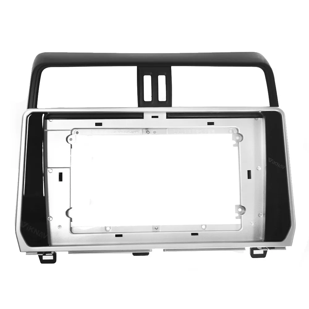 

2DIN Car Radio Audio Stereo Fascia Frame for Toyota Prado 2018-2020 Car surface Modification Frame Dash Panel Kit