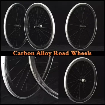 

Aluminum Super light Carbon fiber wheel set T800 carbon 700C Width alloy clincher carbon ROAD U shaped 23mm width 38mm 50mm