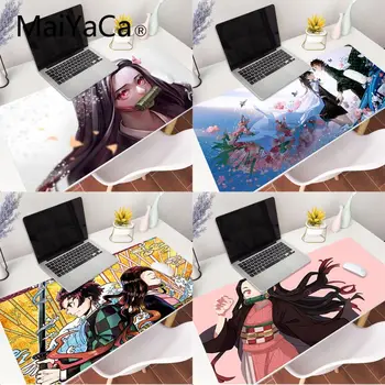 

MaiYaCa Kimetsu no Yaiba Beautiful Anime Mouse Pad Gaming Mousepad Large Locking Edge Keyboard Table Cover for Cs Go