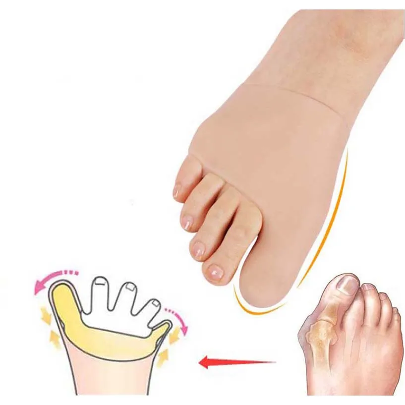 Sunvo 2 шт sinlicon Hallux вальгус палец ноги сепаратор силиконовые стельки для пальцев, накладные пальцы, приспособление для выравнивания пальцев, облегчающее боль