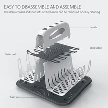 Сушилка портативная бутылка для детского молока сушилка Съемная красочная детская соска для кормления Бутылка сушилка многослойная для хранения