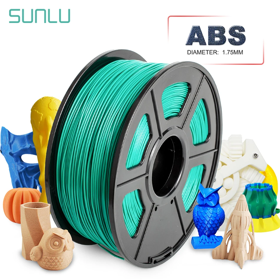 Нить для 3D принтера SUNLU 1 75 мм ABS кг фунта с катушкой из пластика|Материалы 3D-печати|
