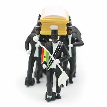 

Cosplay Ghana Dancing Pallbearers Coffin Dance Figure Action Funeral Team Display Funny