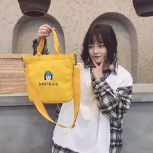 ; Новинка года; Стильная Милая Холщовая Сумка на плечо с рисунком; женская сумка в Корейском стиле для студентов; мягкая женская сумка